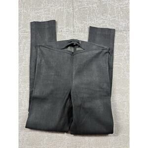 Genetic Black Suede Pull On Side Zip Skinny Legging Pant Size 28